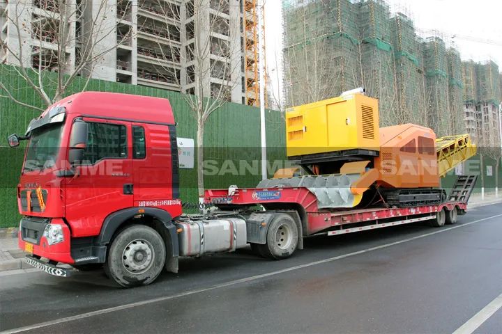 顛覆傳統(tǒng)裝車方式，山美履帶式取料機(jī)助您實(shí)現(xiàn)降本增效、節(jié)能減排！