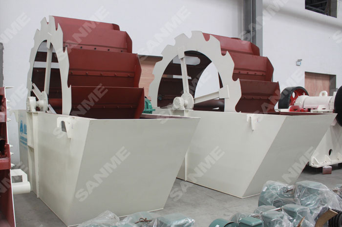 大型骨料生產線，為什么都選擇輪式洗砂機